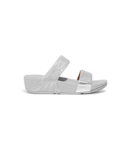 FitFlop Lulu Glitz Slides Silver