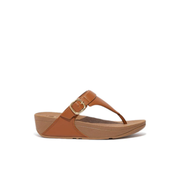 Fitflop Lulu Adjustable Leather Toe Post Sandals Tan
