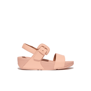Fitflop Lulu Covered Buckle Leather Back Strap Sandal Blushy