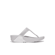 Fitflop Lulu Crystal Embelished Toe Post Silver