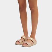 Fitflop Lulu Crystal Embellished Slides Latte Beige