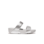 Fitflop Lulu Crystal Embellished Slides Silver