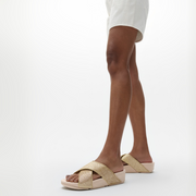 Fitflop Lulu Glitterdust Cross Slides Platino