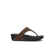 comfortable stylish womens leopard fitflop toe post sandals