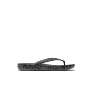 Fitflop iQushion Snake Print Thongs Pewter