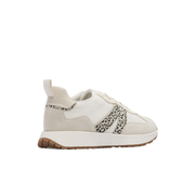 white sneakers with leopard print