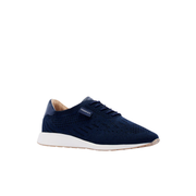 Frankie4 navy knit lace up comfort sneaker