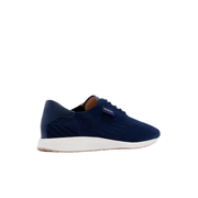 Frankie4 navy knit lace up comfort sneaker