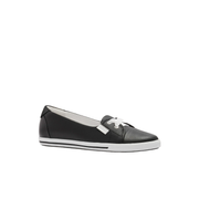 womens flats black leather