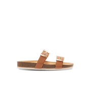 Frankie4 Sandy III Tan Weave Slide