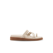 Frankie4 Willow Ecru Braid Slide