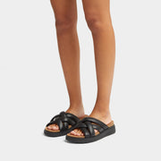 FitFlop Gen FF Padded Strap Leather Slide Black