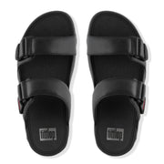 FitFlop Gogh Moc Leather Slides Black