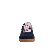 womens comfortable suede sneakers navy