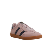 goodsole parallel pink navy suede sneakers