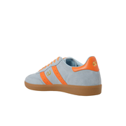 Colourful womens sneakers in blue orange