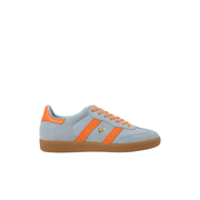 Colourful womens sneakers in blue orange