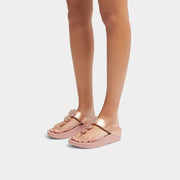 Fitflop Halo Bead Circle Metallic Toe Post Rose Gold