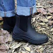 womens black rain boots