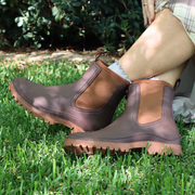 womens gumboots brown