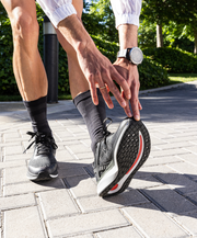 mens running shoes rocker sole technology 