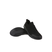 Womens comfortable Black Slip On Walking Sneakers