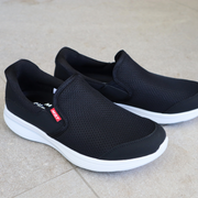 comfortable supportive womens slip on black shoes