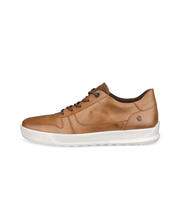 Mens brown leather sneakers comfortable stylish