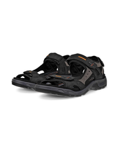 Adjustable black sandals for me cushioning