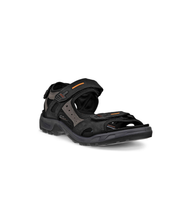 Adjustable black sandals for me cushioning