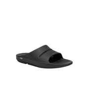 OOFOS OOahh Black Slides