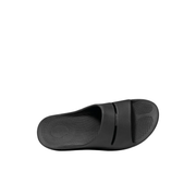 OOFOS OOahh Black Slides