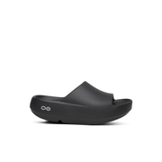 OOFOS OOahh Plus Black Slides