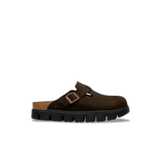 Papillio Boston Chunky Suede Leather Mocca Clogs