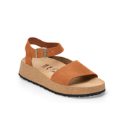 Papillio Glenda Nubuck Leather Pecan Sandals