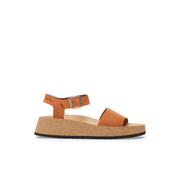 Papillio Glenda Nubuck Leather Pecan Sandals