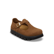 Papillio Paris Chunky Suede Leather Dark Tea Shoes