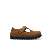 Papillio Paris Chunky Suede Leather Dark Tea Shoes