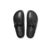 Papillio Boston black leather clogs