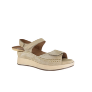 Piesanto 260412 Nubuck Velcro Adjustable Back Strap Sandal Sand