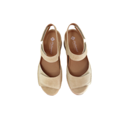 Piesanto 260412 Nubuck Velcro Adjustable Back Strap Sandal Sand
