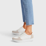 FitFlop Rally Leather/Suede Panel Sneakers Grey