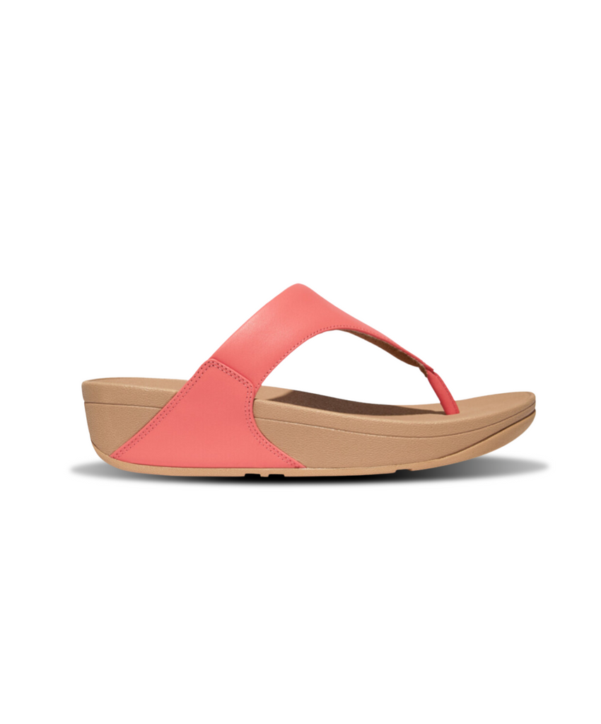 Fitflop Lulu Leather Toe Post Rosy Coral â Bstore