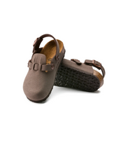 Birkenstock Kids Kay BirkiBuc Mocca Clogs