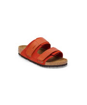 Birkenstock Uji Nubuck/Suede Leather Rust Brown Sandals
