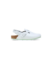 Birkenstock Tokio Pro PU Coated/Leather White Clogs