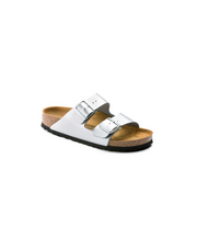 Birkenstock Arizona Birko-Flor Silver Sandals