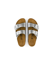 Birkenstock Arizona Birko-Flor Silver Sandals