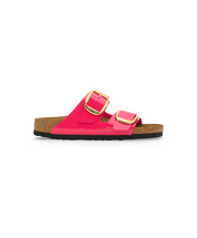 Birkenstock Arizona Big Buckle Birko-Flor Fuchsia Fusion Patent Sandals