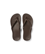 thongs with arch support archies brown